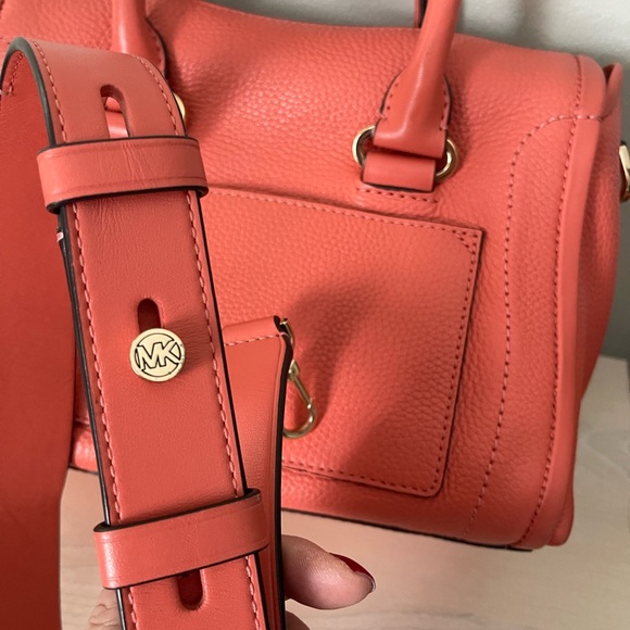 Michael Kors Vibrant Coral Satchel - Picture 6 of 11